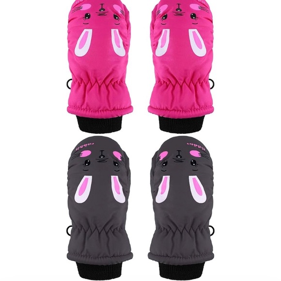 Children’s cute bunny mittens - set of 2 - Picture 4 of 5